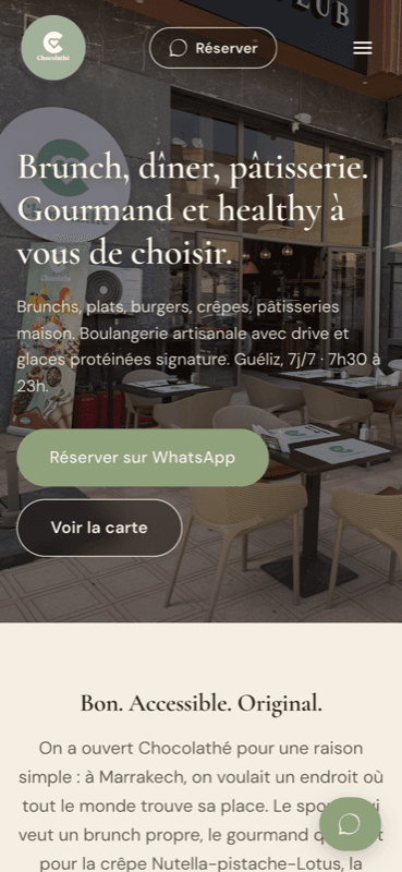 Capture du site Chocolathé