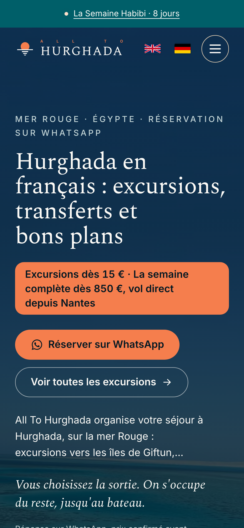 Réalisation All To Hurghada : Conciergerie francophone All To · Hurghada