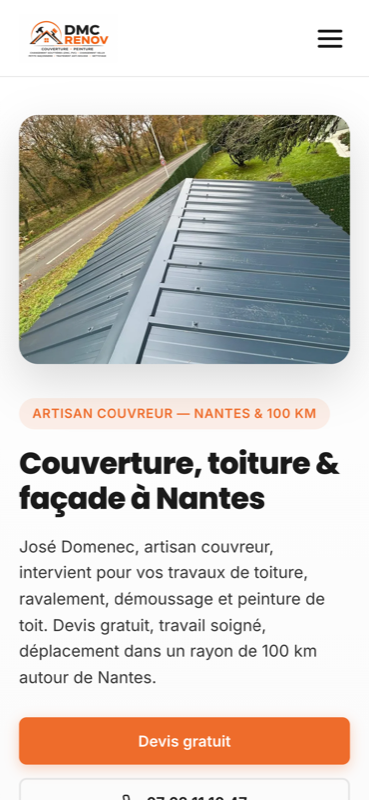 Réalisation DMC Renov : Couvreur · Nantes